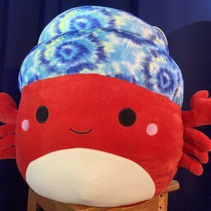 Indie the Hermit Crab Tie-Die 20" Squishmallow Kellytoy